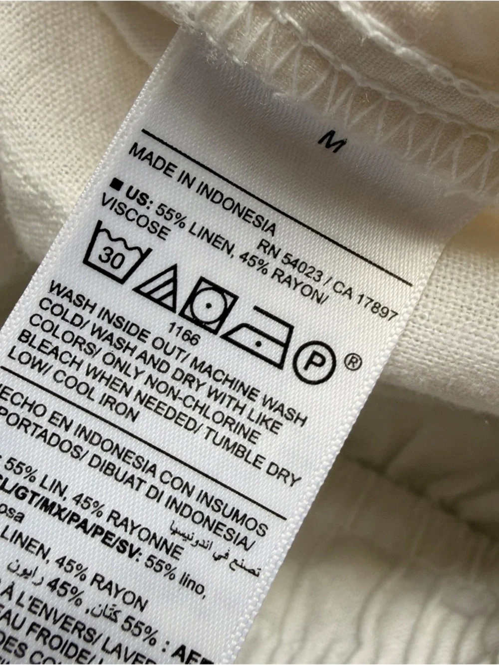 NWT Old Navy High Rise Wide Leg Relaxed Linen-Blend Pants Medium - Picture 7 of 9